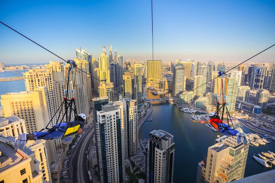 Dubai Marina Zipline